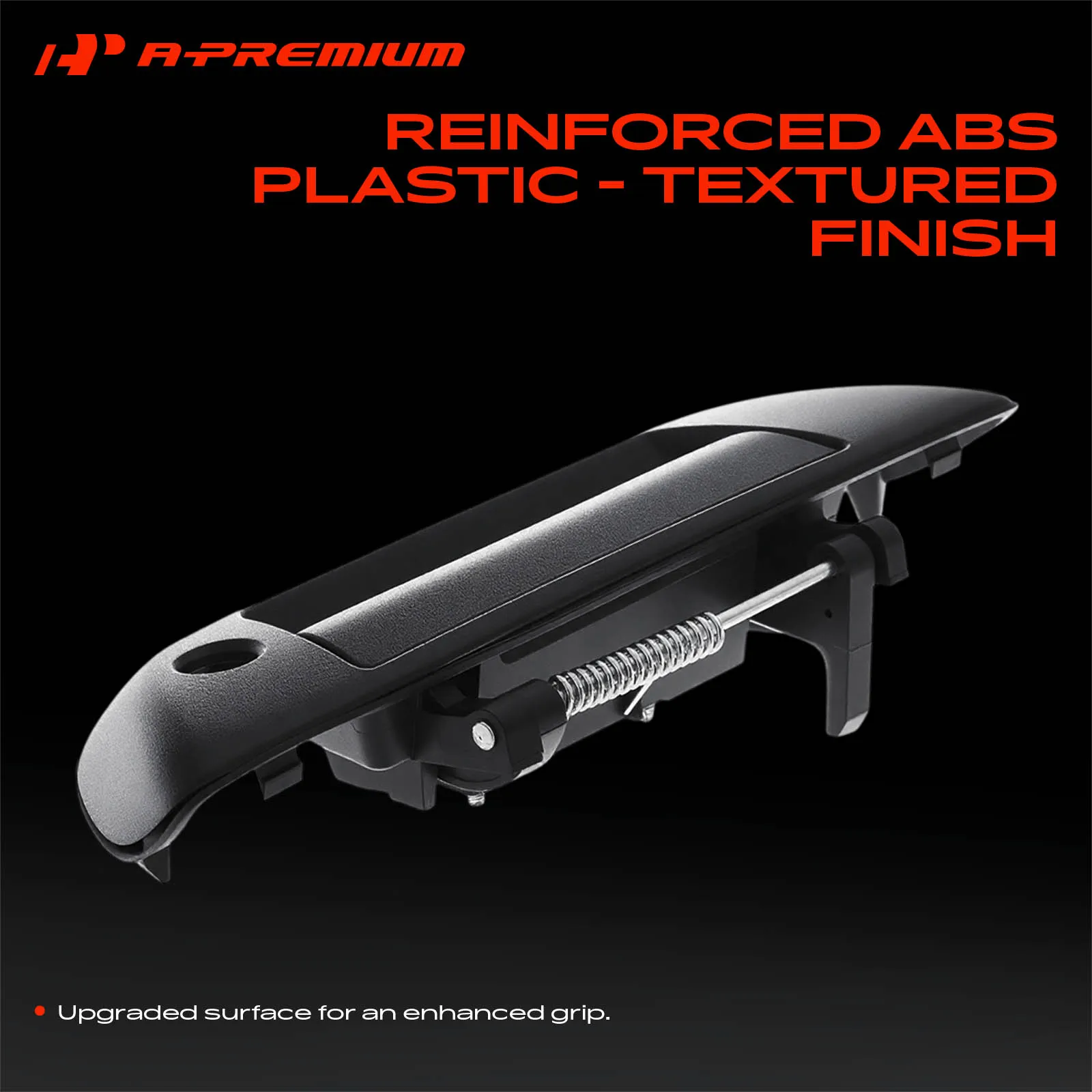 A-Premium Rear Black Tailgate Handle w/ Keyhole & Camera Hole for Nissan Titan 2017 Titan XD 2016-2017
