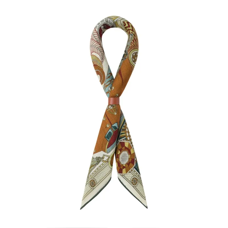 British Style Pure Silk And Wool Square Scarf Mulberry Silk Men's Double-Sided Contrasting Colors Fashion Accessory