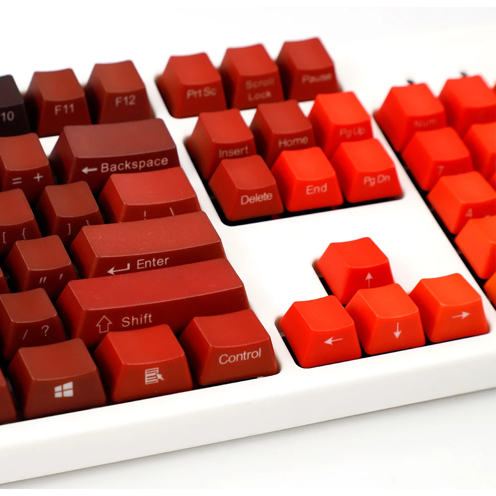 104 Keys Dip Dyeing PBT Doubleshot Keycaps Set OEM Profile Custom Keycaps Mechanical Keyboard