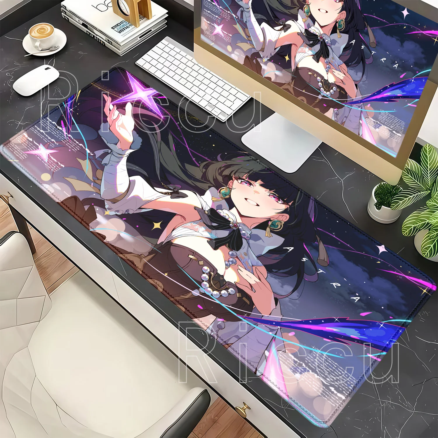 PC Gaming Mouse Pad Astra Yao Zenless Zone Zero ZZZERO Larger Non-slip Base Carpet Office Keyboard Overlock HD Printing Desk Mat
