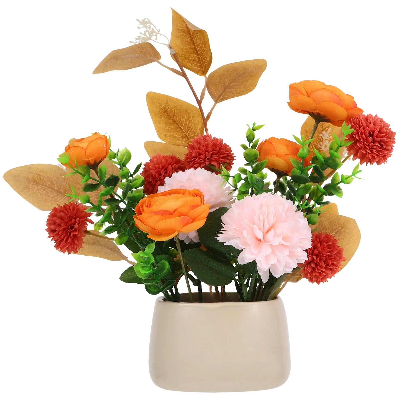 

Simulated Potted Plant Lifelike Small Artificial Bonsai for Indoor Outdoor Home Office Decor Fake Potted Flower Decorative