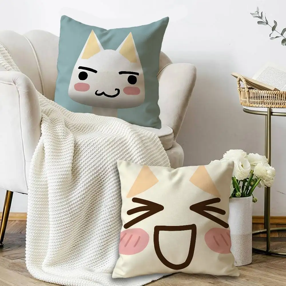 Popular Mascot T-Ttoro I-Inoue Maple Design Cushion Cover Happy Autumn Harvest decor Holiday Decorati Pillow Cover