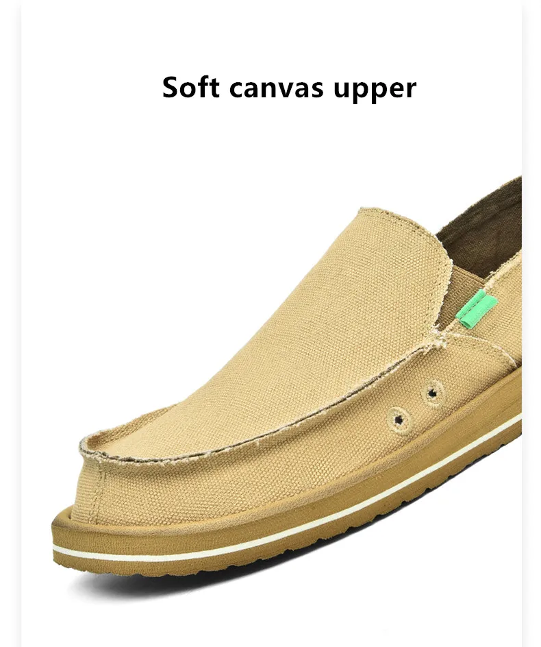 Neue, leichte, handgefertigte Canvas-Freizeitschuhe für Herren, modisches Design, Sneaker, Herren-Slipper, atmungsaktive, flache Schuhe mit niedrigem Schaft, weiche Fahrschuhe. – Detail 8