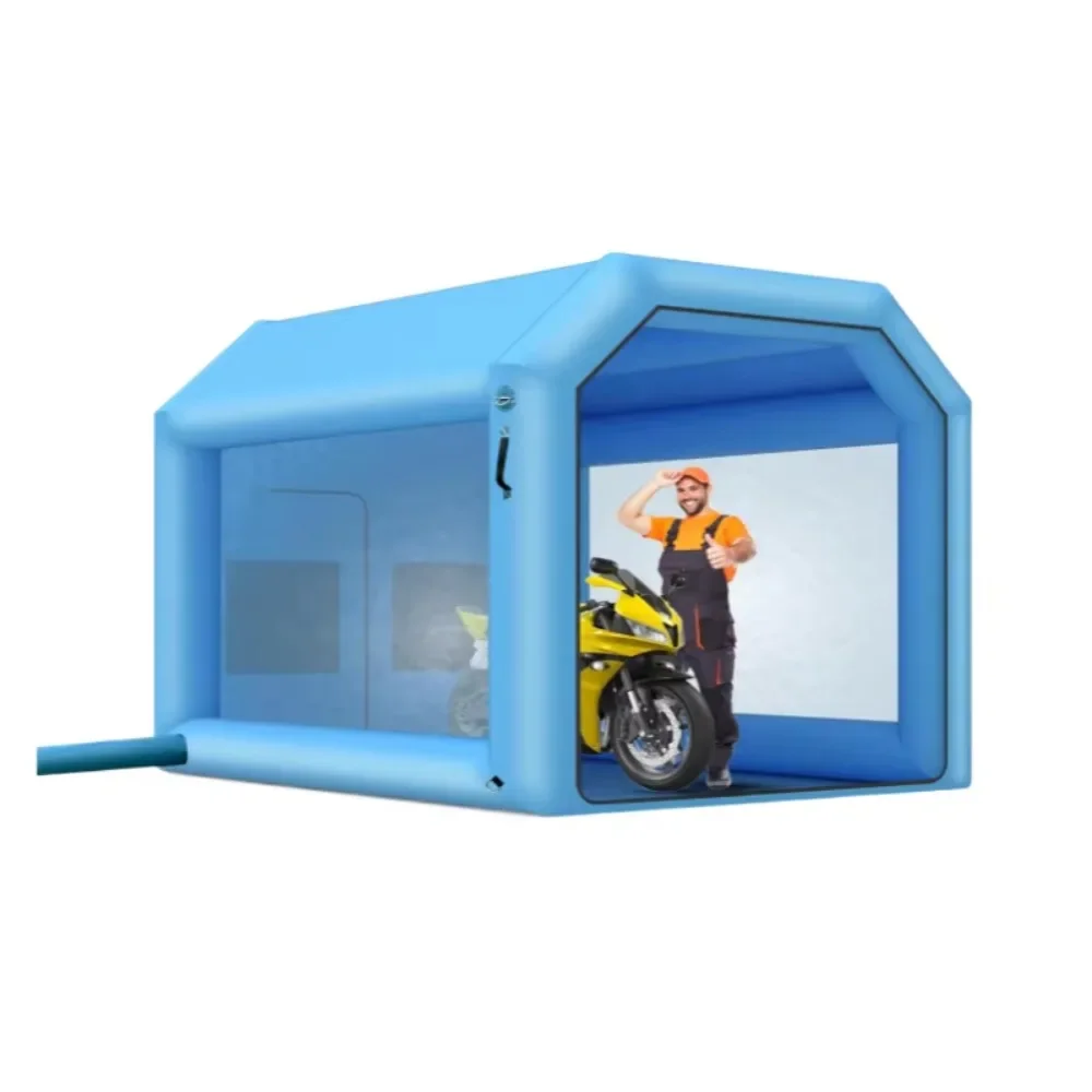 Inflatable Spray Booth With Powerful Blower and Air Filter System Portable Paint Booth Tent