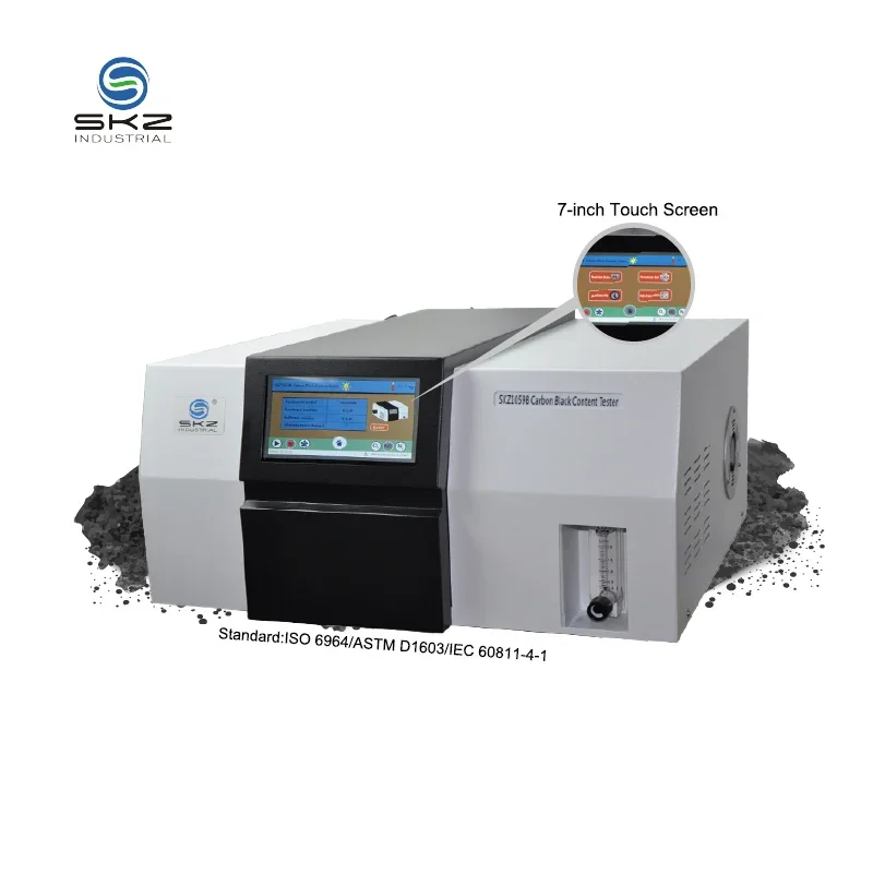 2026 SKZ1059B Avoid Open-door Furnace Defects Double-wire Wound Heating Maximum Temperature 1000C Carbon Black Content Tester