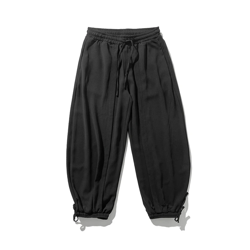 Summer Men Pants Legs Wide 2023 Male CrotCh Harem Cut Bloomers Loose Linen Cotton M-5XL