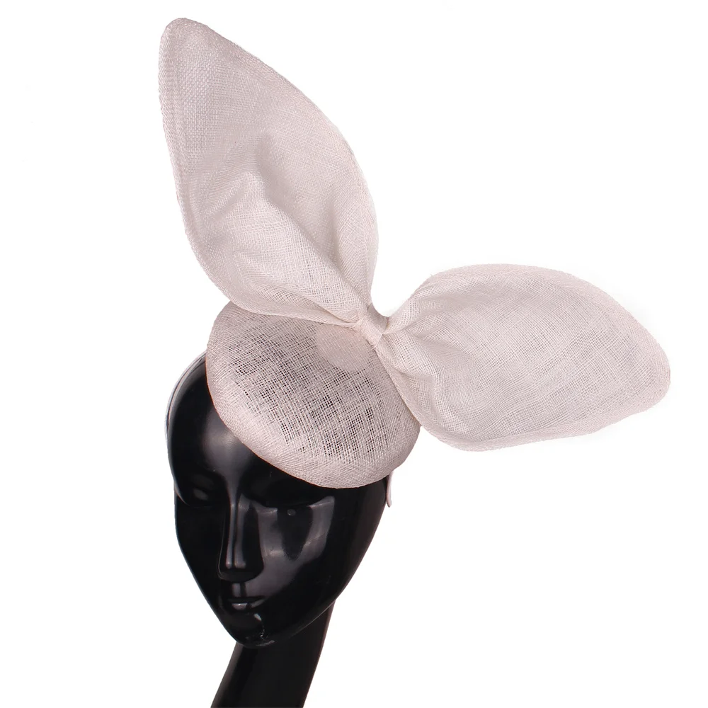 

Larger Size Wedding Nice Sinamay Fascinator Hat Elegant Women Party Headpiece Ladies Church Race Chapeau Cap Headband Headwear