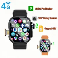 Smartwatch DW100180° rotating camera, GPS, WIFI, heart rate monitoring, blood pressure monitoring, 2.29-inch Amoled smartwatch