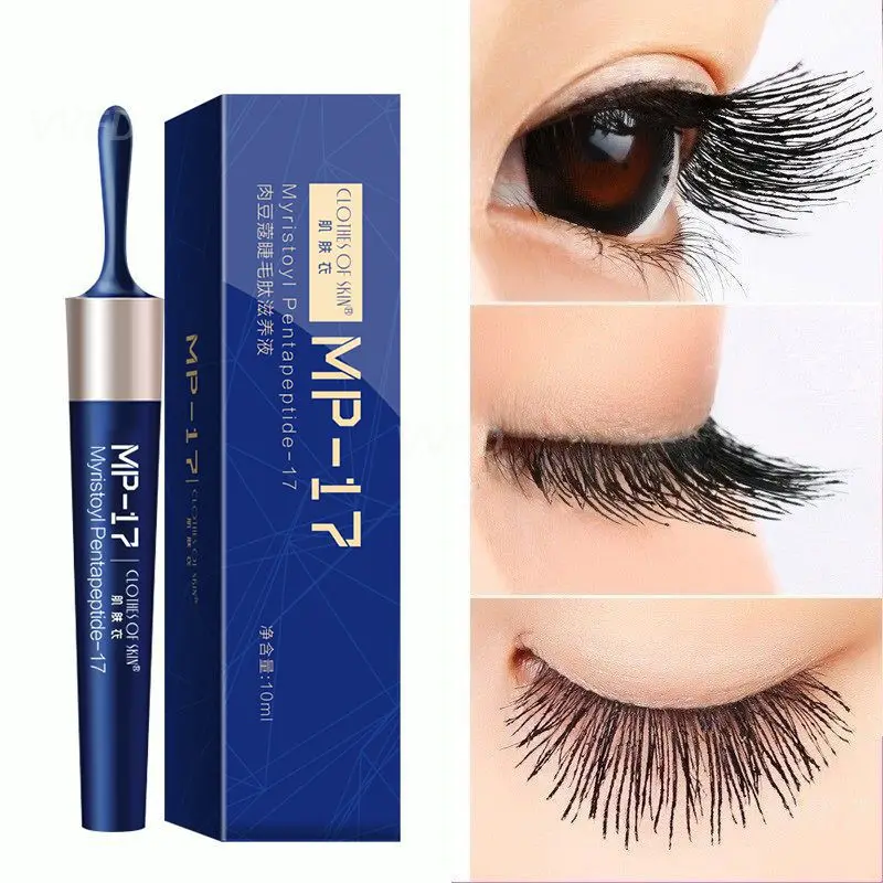 Eyelash Growth Liquid Beauty Eyelash Nutrient Liquid Fine Brush Head Natural Thick Anti-sweat Transparent Slender Growth TSLM1