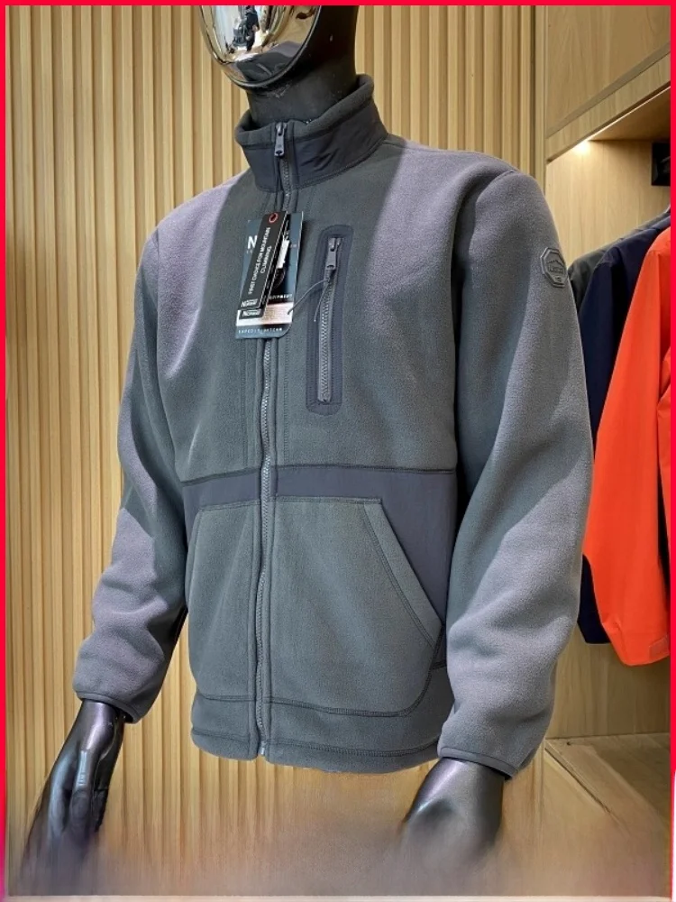 

Nordic Outdoor Thiened Cosite Fce Stand Collar Jaet Men's Winter Cold Resistance Coat Jaet Youth Faion Polyeste...