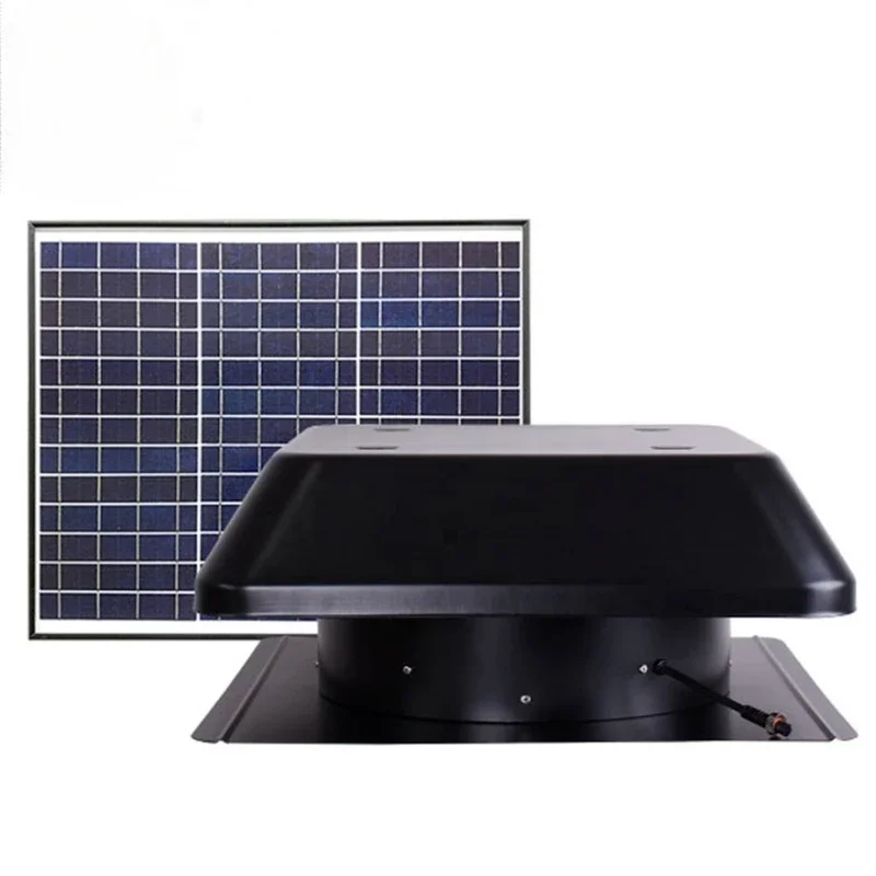 Ready to Ship 30W 14 Inch Square Shape Split Type Solar Attic Roof Exhaust Fan Eco Vent Tool Heat Extractor Air Ventilation Fan