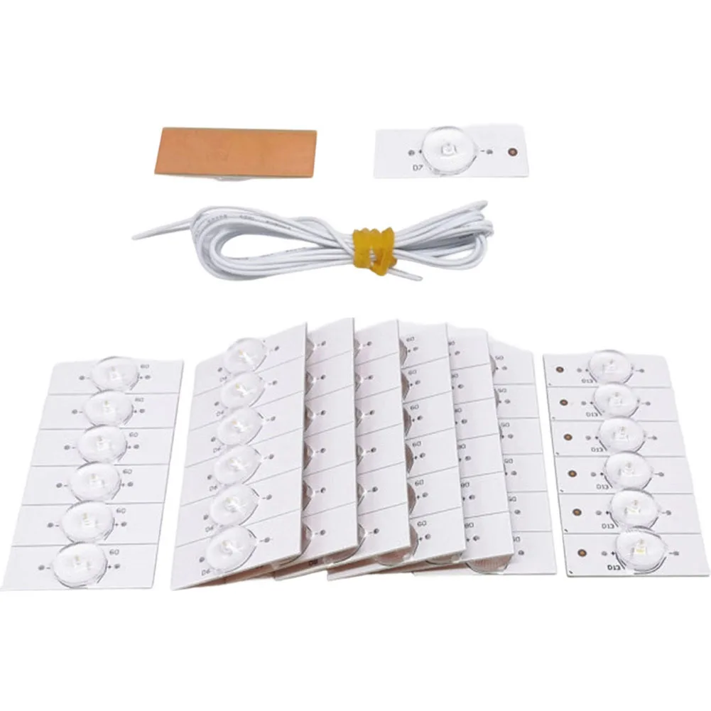 

50 шт. 3В/6В с проводом 2м для SMD LED-чипов с оптической линзой-фильтром для ремонта LED-телевизоров 32-65 дюймов, аксессуары для подключения