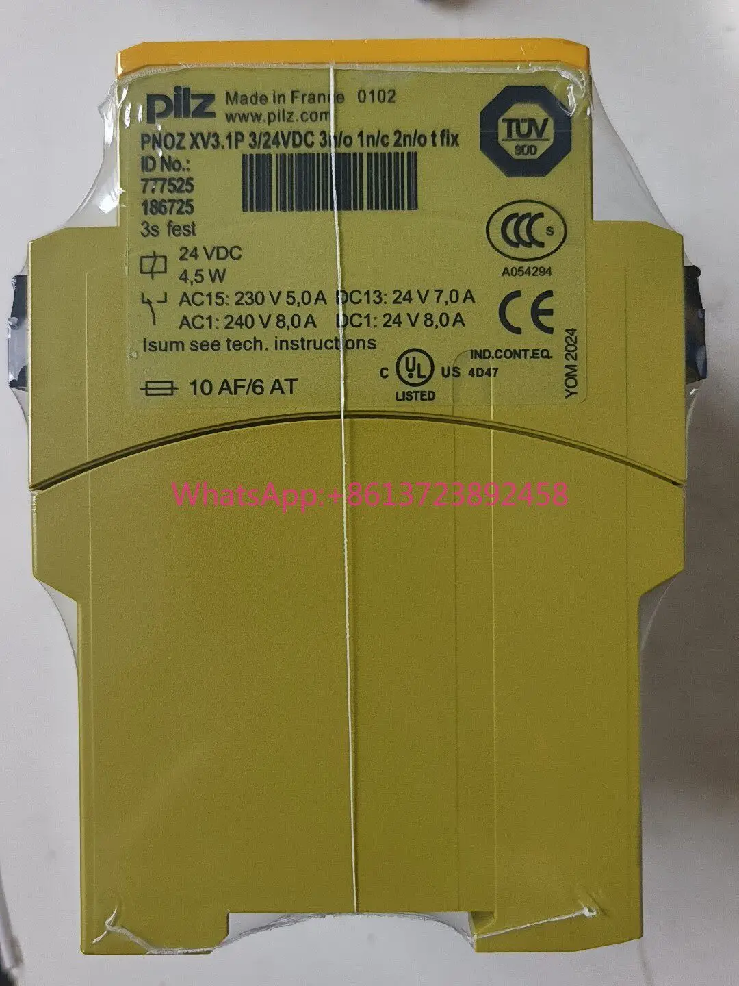 PILZ Peel Magnetic Safety Relay PNOZ XV3.1P 77752 in stock