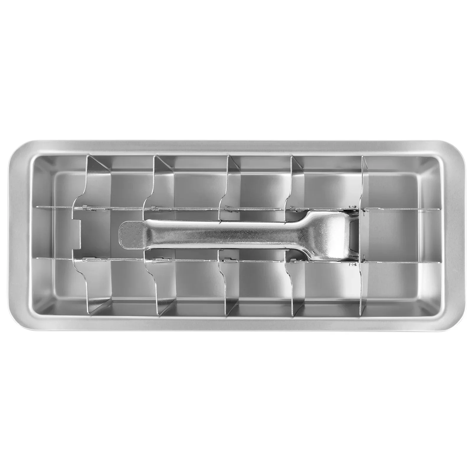 

Stainless Steel Ice Cube Tray 18 Slot Removable Ice Cube Maker with Handle Easy to Release Efficient Ice Cube Tray