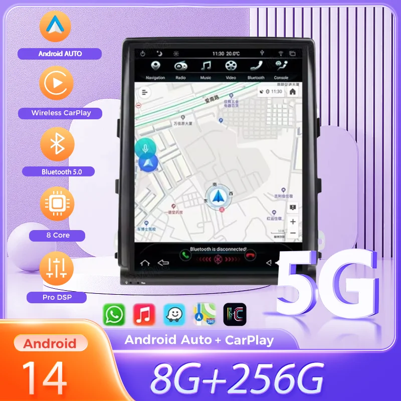 

For Porsche Cayenne 2011- 2016 Android13 Car Radio 2Din Stereo Receiver Autoradio Multimedia Player GPS Navi Head Unit Screen