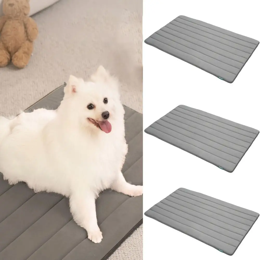 

High Quality Washable Pet Bed Mat Anti-slip Flannel Dog Cage Mat Quilting Soft Kennel Pad Cat Dog