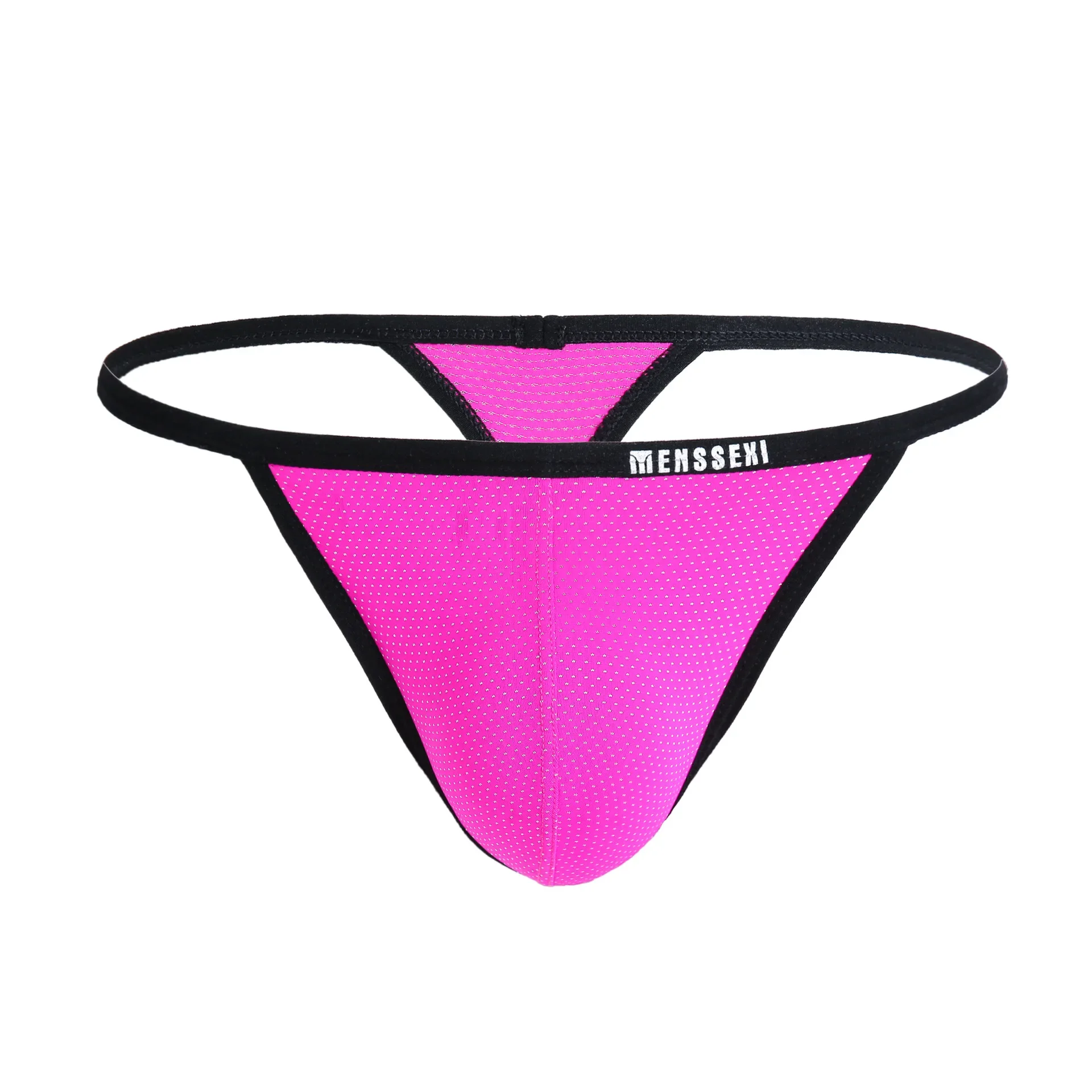 Men\'s Underwear U Convex Pouch Breathable Low Waist Sexy Seductive Erotic Panties Gay Sissy T-Back Thongs