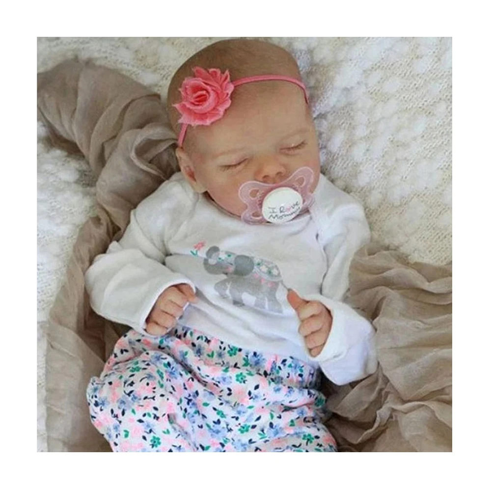 Muñeca Reborn de vinilo de 18 pulgadas |   Linda expresión realista, características exquisitas y extremidades móviles |   Caja de color empaquetada.
