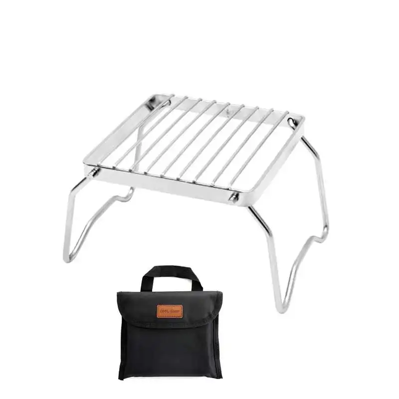 Outdoor Portable Foldable Stove Stand Rack Camping Pot Bracket Holder Gas Stoves Burner Bracket Picnic BBQ Stove Cooking Tools