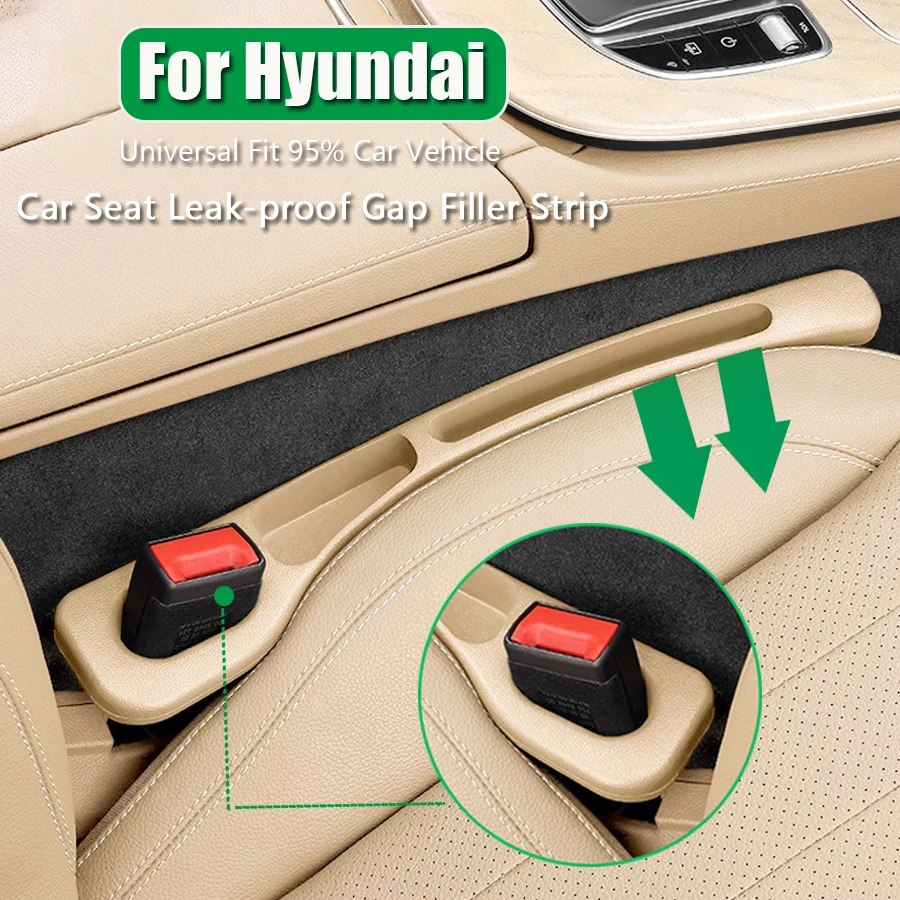 

Car Seat Gap Filler Side Seam Plug Strip Leak-proof Filling Strip For Hyundai Accent Elantra Avante Sonata i30 Veloster Kona