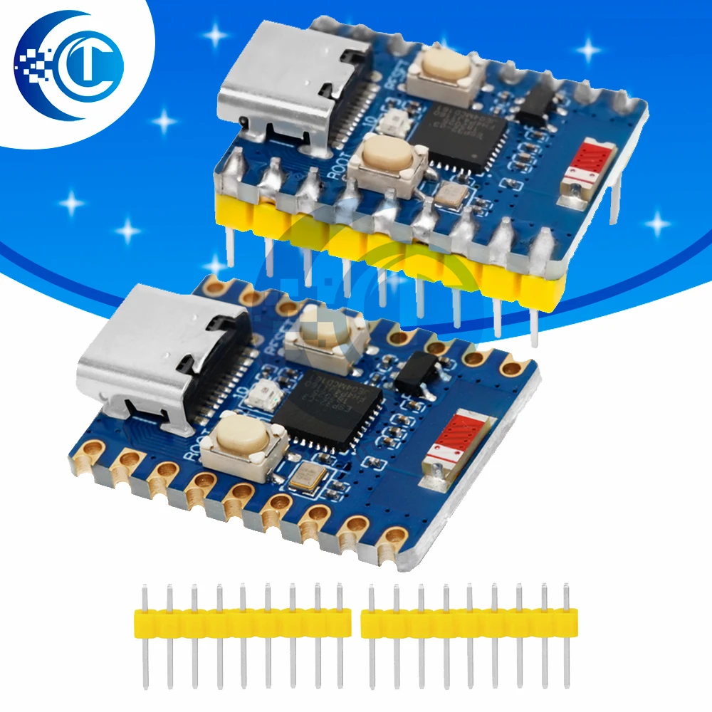 ESP32-C3-Zero Pro Mini Development Board WiFi Bluetooth Ultra-small Size ESP8266 ESP32 C3 ESP 32 weld  For Arduino