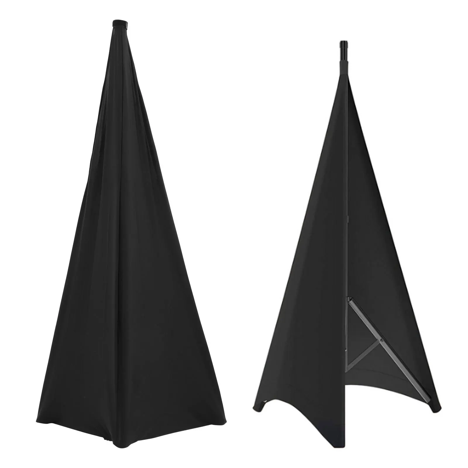 2pcs Speaker Stand Cover Polyester Stretchable For Live Show Stage Tool Reusable Durable Cover Band Use Shading Accessory