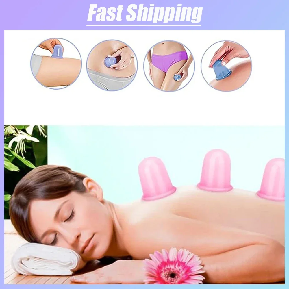 

1pc Universal Face Massage Cupping Tools Silicone Vacuum Massage Cans Body Relaxation Chinese Medicine Massager Cupping Cup