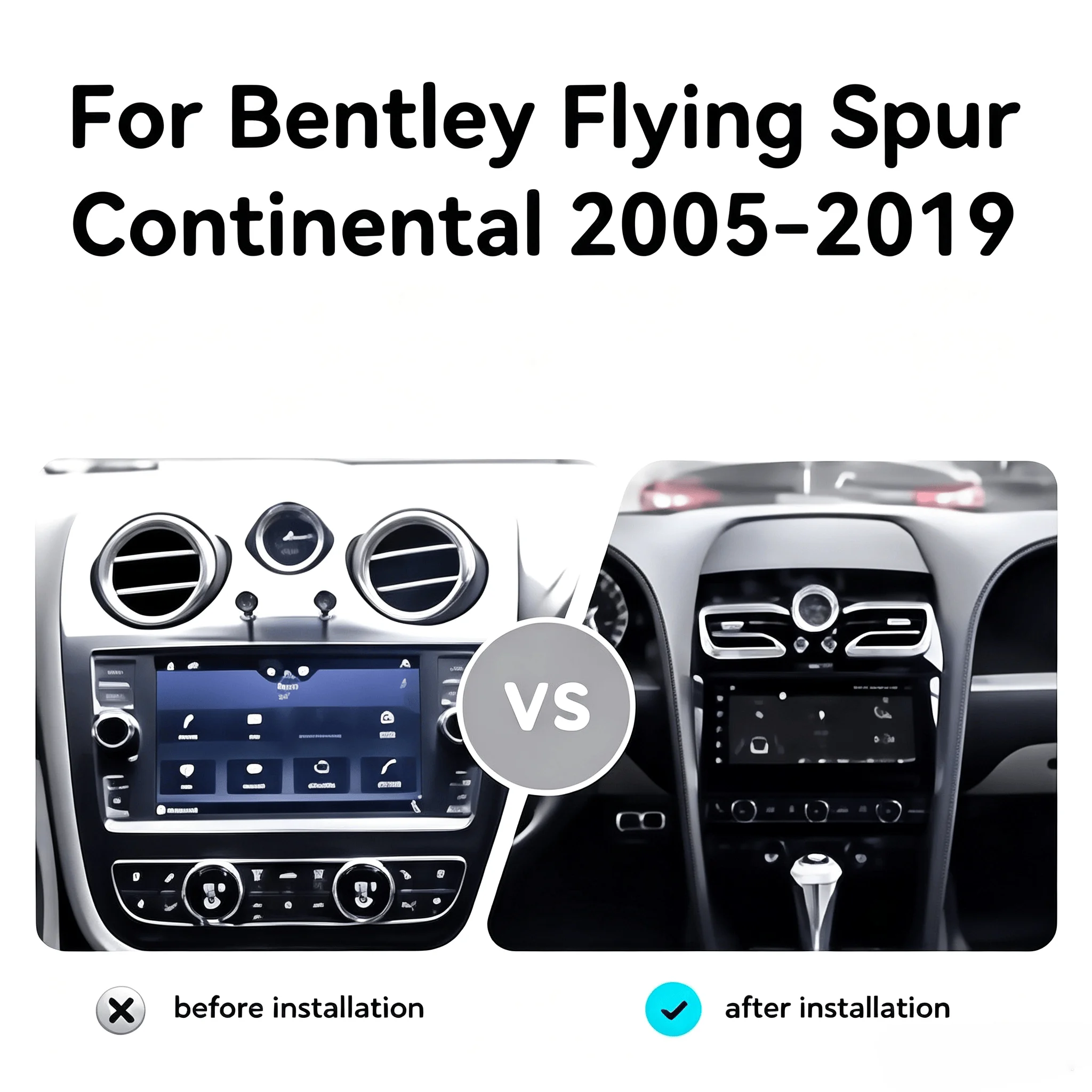 Android audio For Bentley Continental / Flying Spur 2005-2019 automotive multimedia car intelligent systems Wireless carplay