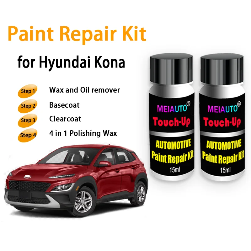 Car Paint Repair Kit for Hyundai Kona Touch-Up Paint Scratch Remover Automotive Paint Care Accessories