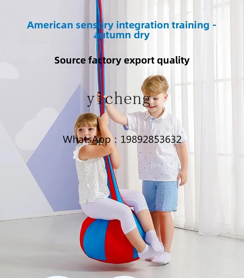 ZZ Equipo de entrenamiento de integración sensorial Columpio colgante Suspensión vestibular Juguete de enseñanza para niños con autismo especial