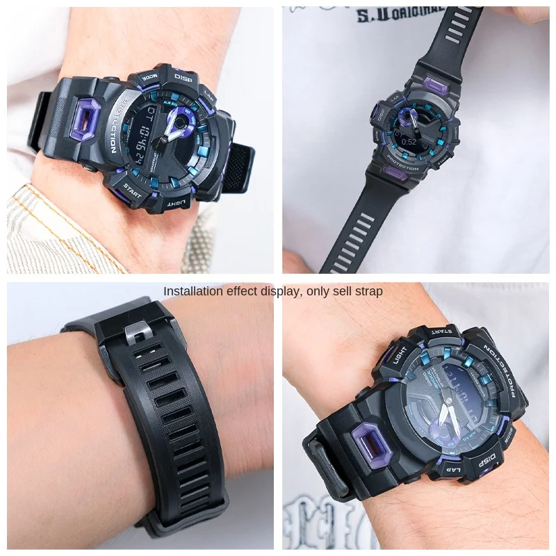 For Casio 5641 GBA-900 G-SHOCK Series GBA-900-1A Special Resin Silicone Strap Accessories Sports Waterproof Chain