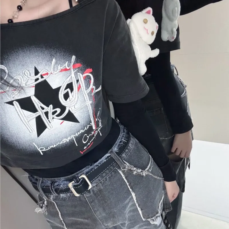 ‌ ‌ ‌ ‌ أزياء بلوف آند ديبسباس بلاير الصينية أوتومي التأثيرية أزياء رائعة على طراز أنيمي قميص جينز للنساء والفتيات بدلة الهالوين