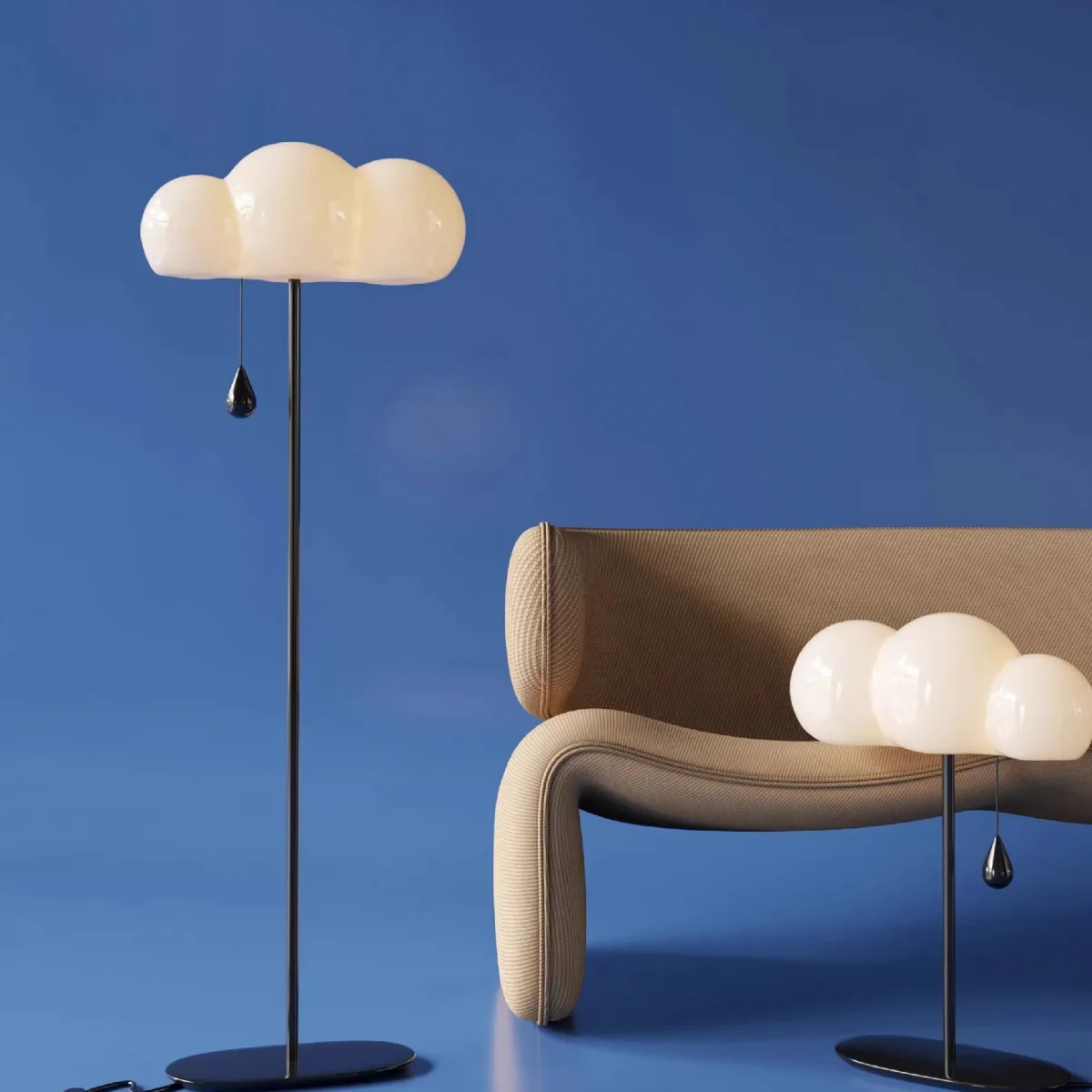 Cartoon cloud desk lamp boys and girls dopamine children's room advanced sense vertical