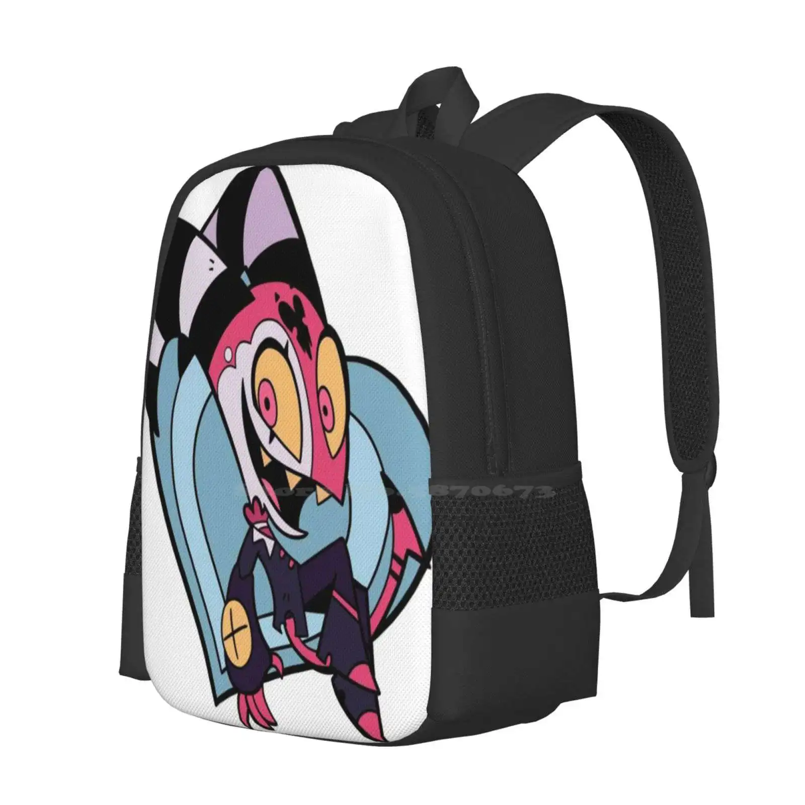 Blitzo Heart - Helluva Boss Hot Sale Schoolbag Backpack Fashion Bags Vivziepop Imp Moxie Hellhound Angel Dust Nifty Demon Pig