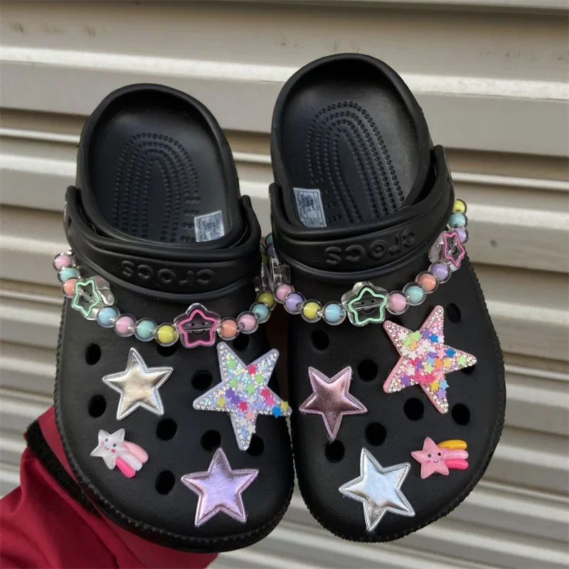 1Set New Cute Cartoon Shoe Charms Set Cute Balloon Dog Chain Buckle Child Shoes Decorations Creative DIY 3D Shoe Accessories