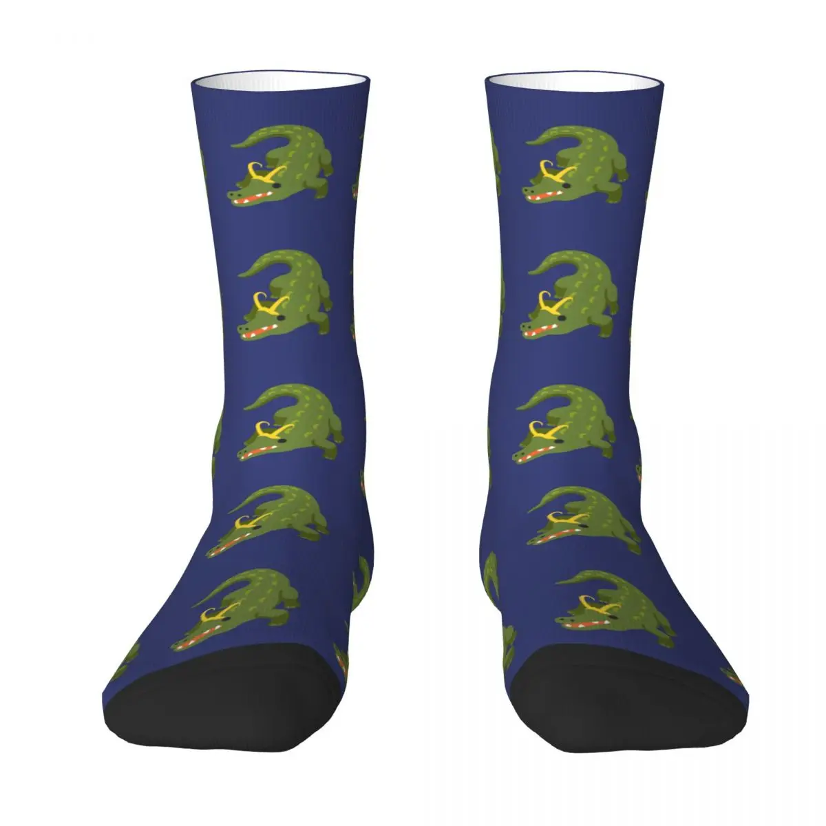 Green Crocodile Socks Alligator Loki Training Matching Mid Stockings Large Chemical Fiber Decorative Teenage Socks