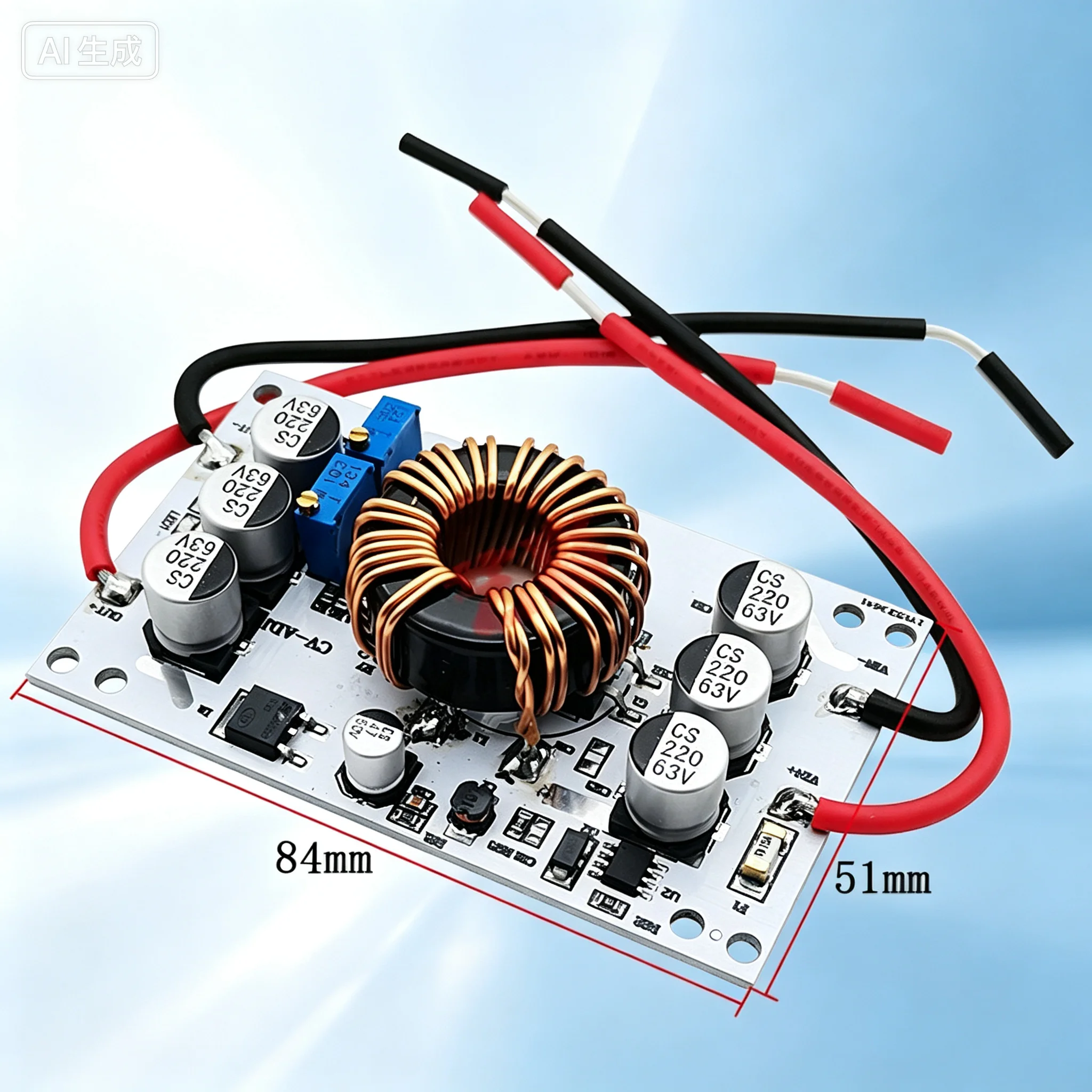 Power Module for 600W Aluminum Substrate 12-60V Boost Converter, Constant Voltage Constant Current LED Battery Charger