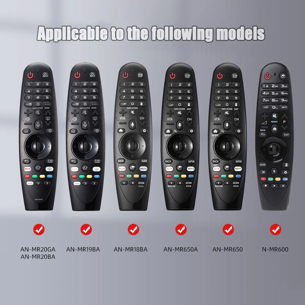 Silicone Remote Contrl Cover for AN-MR18BA AN-MR19BA MR20GA AN-MR650A TV Controller for LG Smart TV with Voice