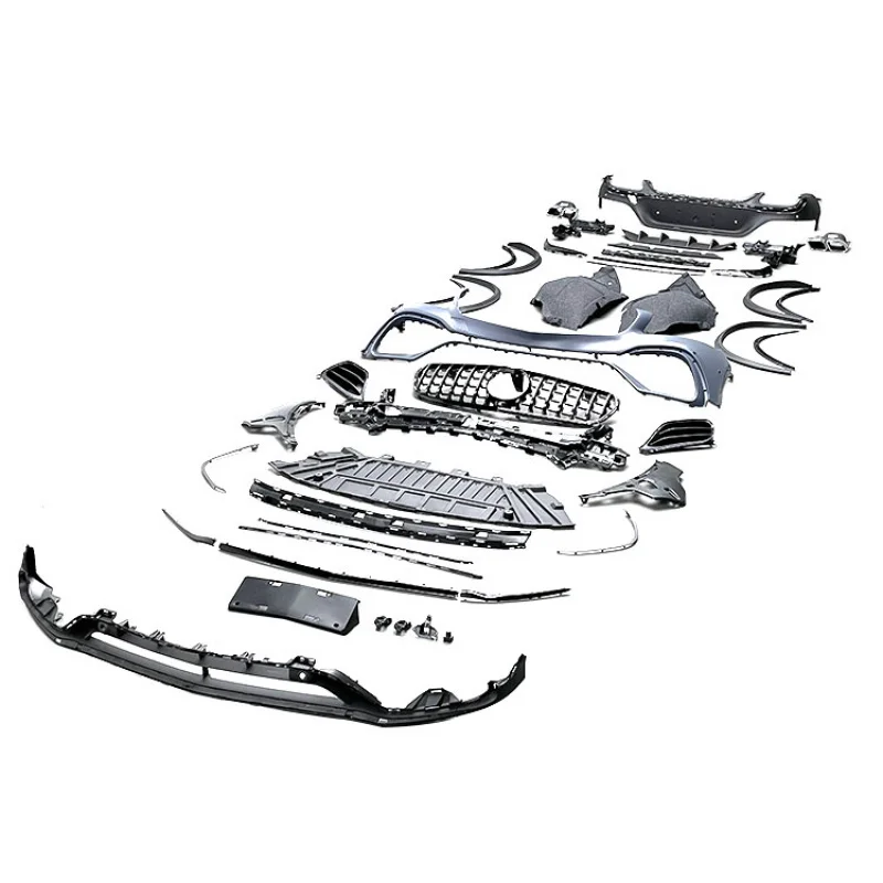 

Car Body Kit for GLC Coupe C253 2016-2019 to GLC63S Style Bumper Rear Diffuser Grille Bodykit