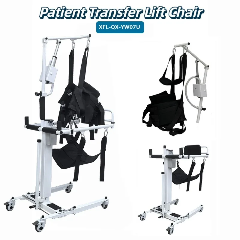 

Effortless and Comfortable Patient Lifting Devices Transfers Disabled Handicap Toilet Hoist with Body Sling Mobility Aids