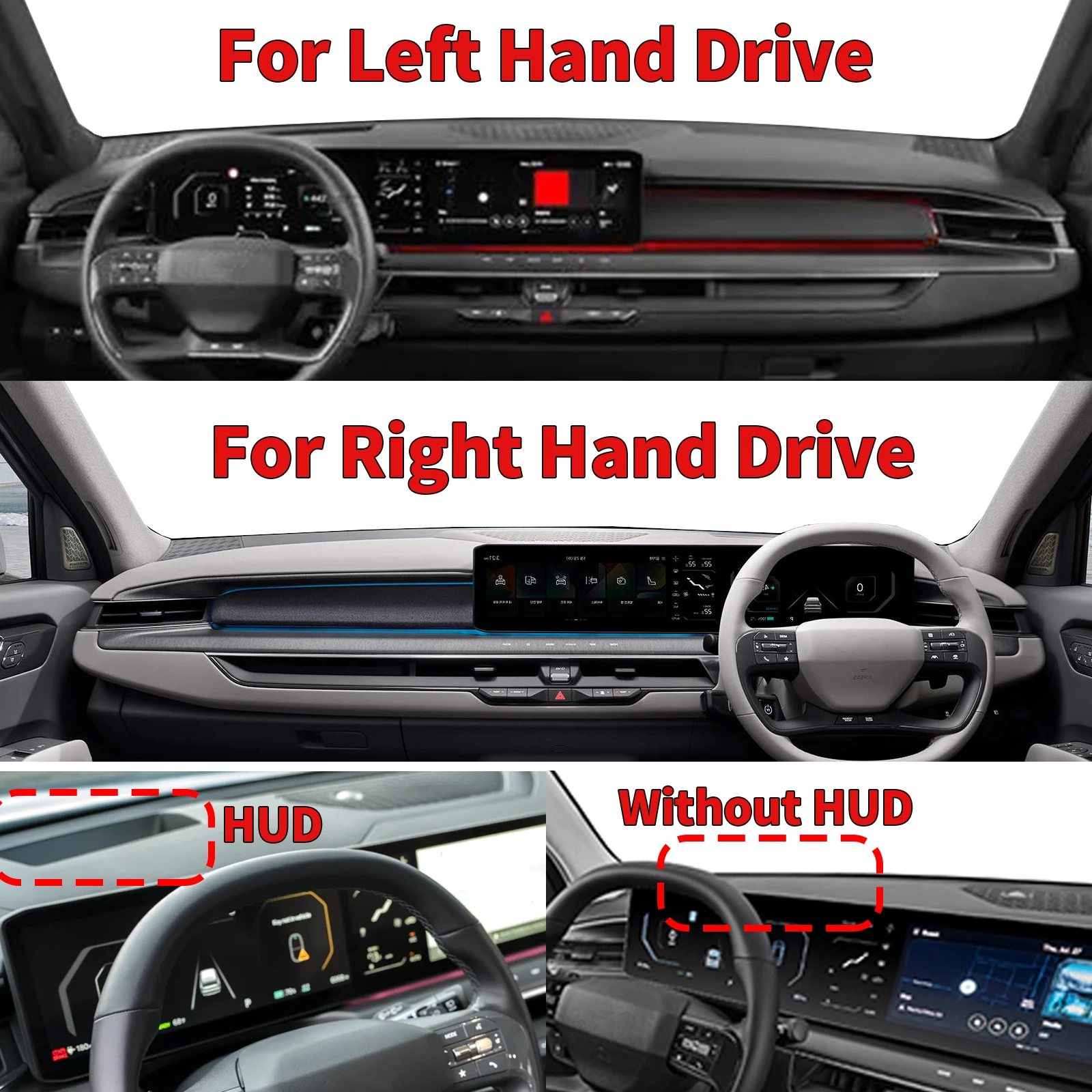 

for Kia EV9 2024 2025 2026 MV GT Line Car Dashmat Dashboard Cover Pad Accessories DashMat Sunshade Protective Carpet