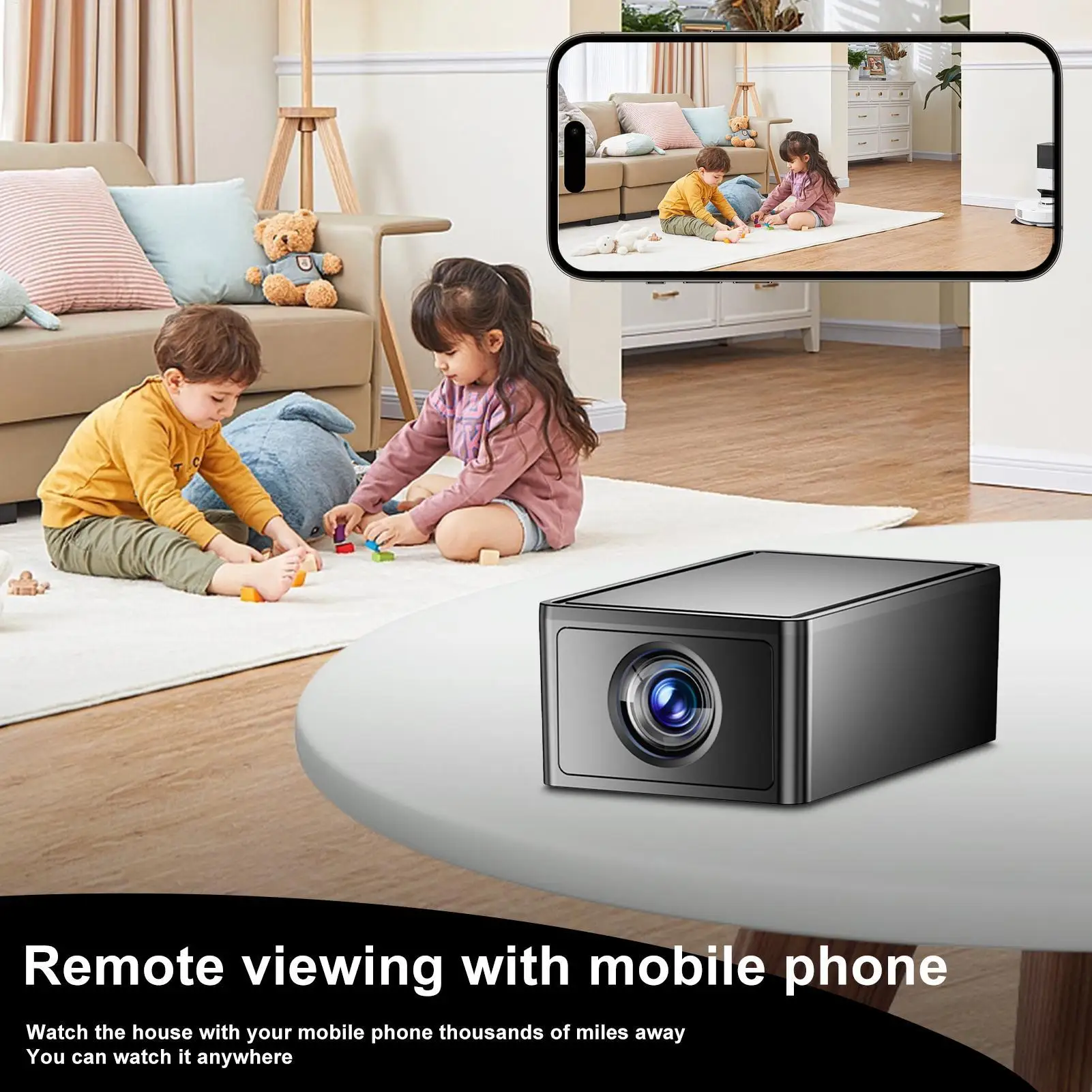Câmeras de segurança Sistema de câmera de segurança wi-fi inteligente com alertas Sistema de monitoramento de acesso remoto para apartamento, casa, quarto dentro