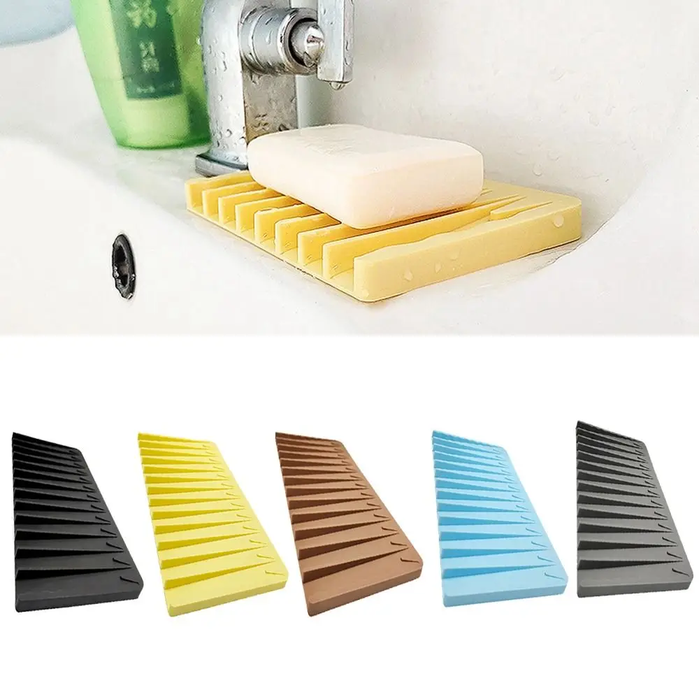 Silicone Dish Drying Mat Self-Draining Heat-resistant Non-slip Sink Mat Sink Protector Drawer Liner