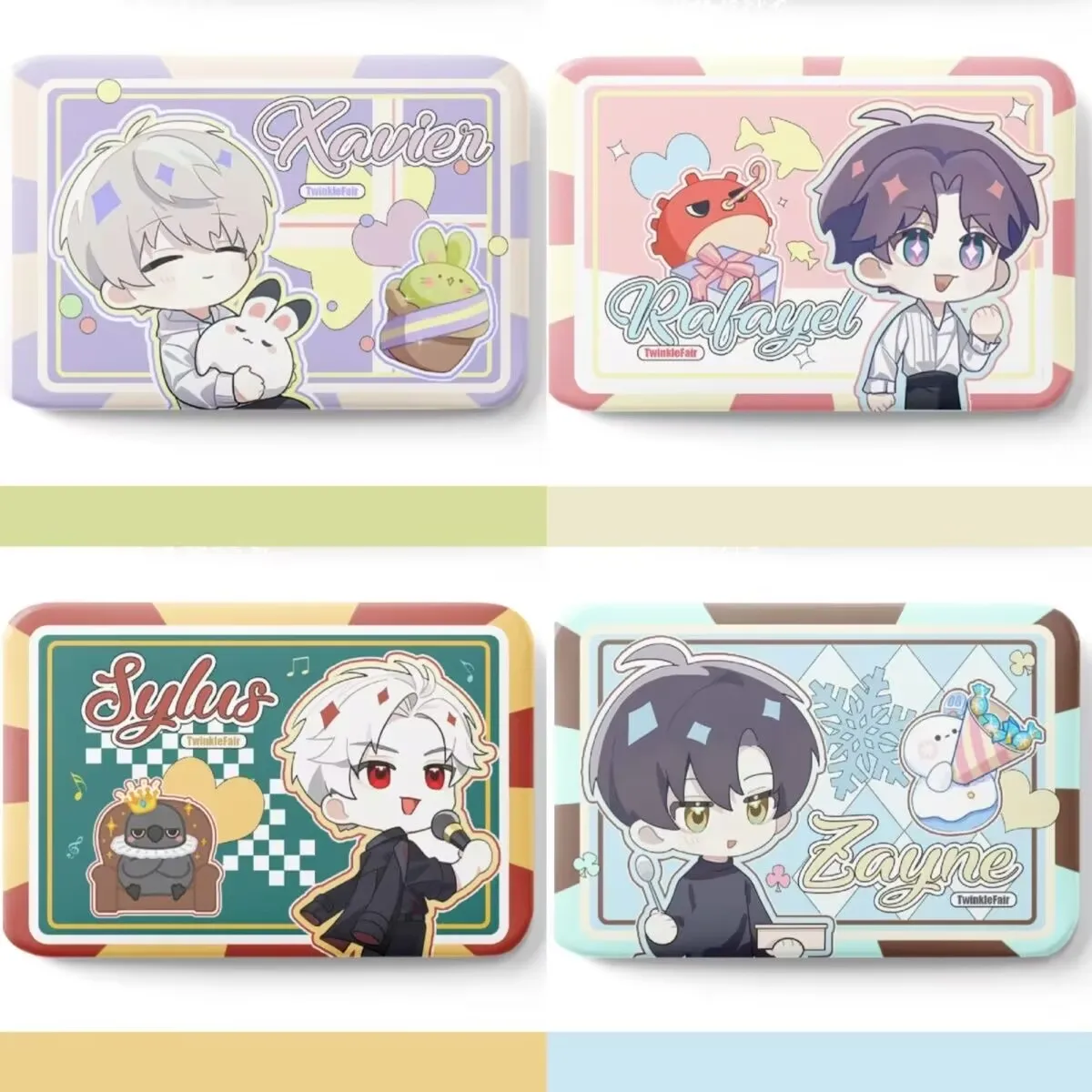 

Серия Q-версии периферийных продуктов «Любовь и глубокий космос» «Ба Цзи», брошь из жести «Шэнь Синшуй, Ци Ч, Ци Юй