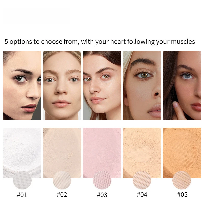 Powder Long-lasting Waterproof Matte Oil-control Color Make-up Face Translucent Finishing Powder