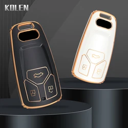 Fashion TPU Car Remote Key Case Cover Fob For Audi A4 B9 A5 A6 8S 8W Q5 Q7 4M S4 S5 S7 TT TTS TFSI RS Protector Fob Acessories