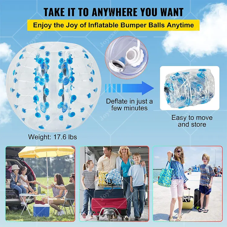 Hot Sale High Quality PVC Material Inflatable Human Body Adult Bumper Bubble Ball