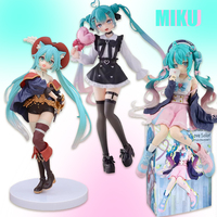 Miku Cute Kawaii Virtual Singer Miku Manga Statue Figurines Pvc Action Figure Hatsune miku 14~19cm