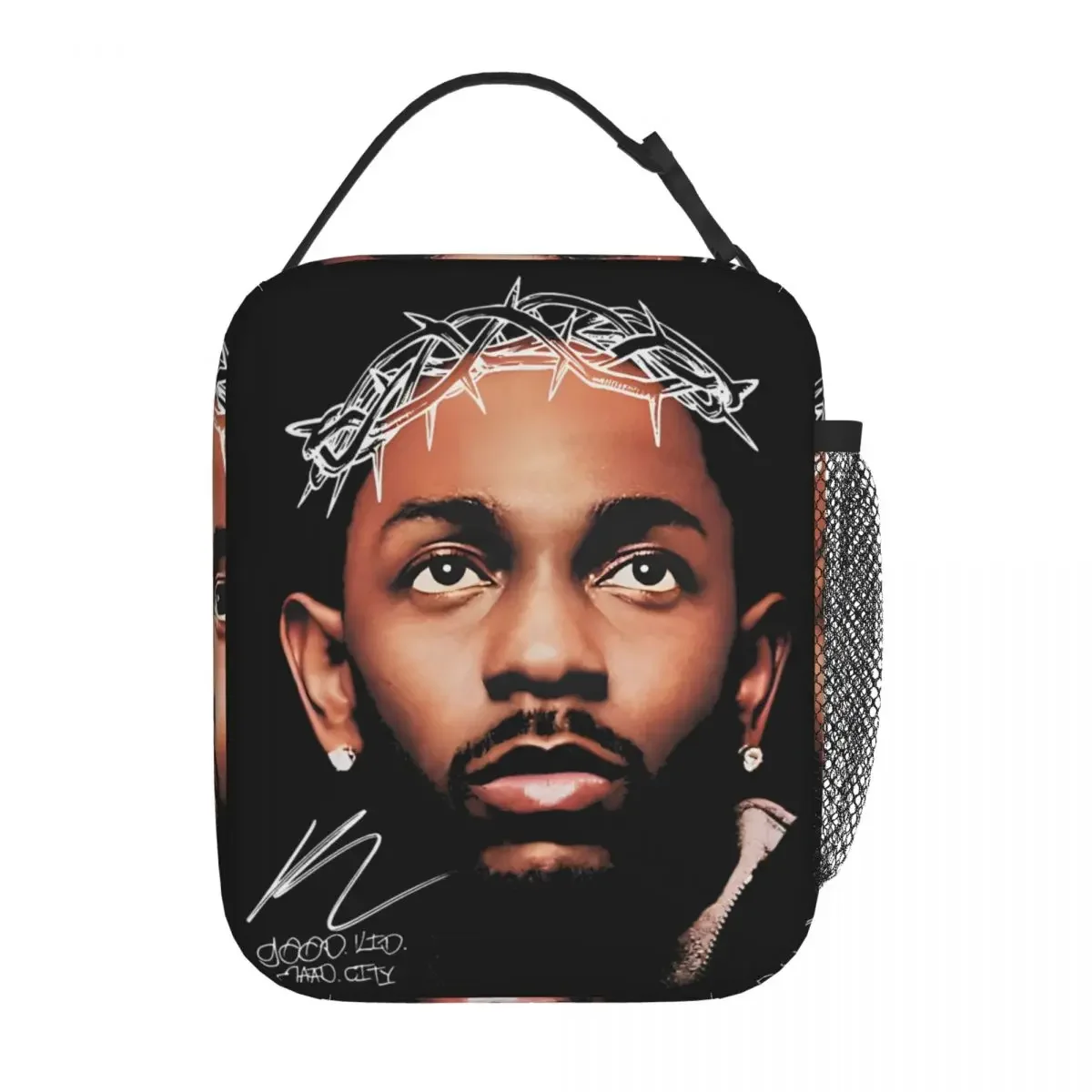 Kendrick Lamar Good Kid M.A.A.D City 90s Merch Insulated Lunch Bag For Work Food Container Portable Cooler Thermal Lunch Boxes