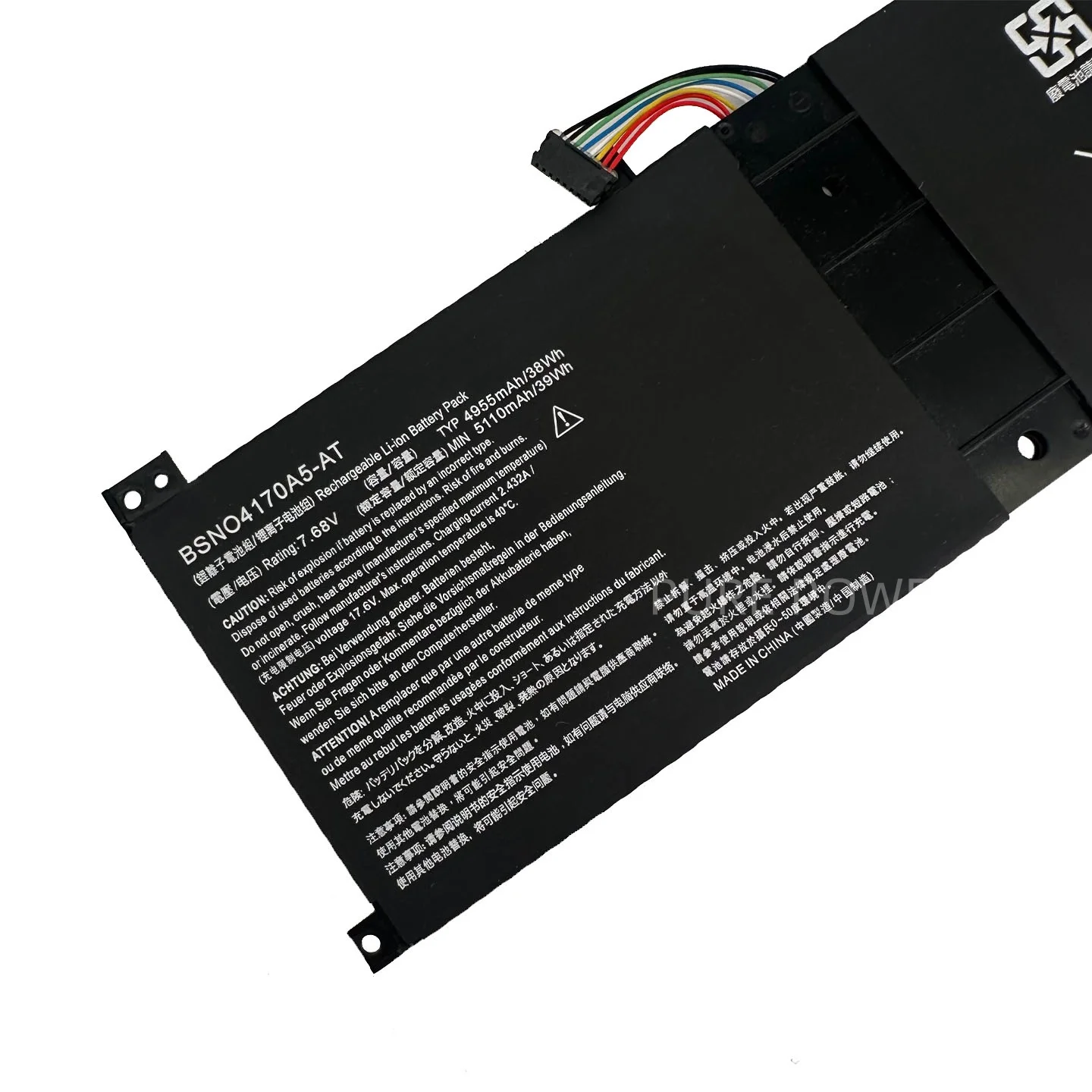 New Laptop Battery BSNO4170A5-AT 7.68V 39WH 5110mAh High Quality For Lenovo Miix 510-12ISK 520-12IKB LH5B10L67278 BSN04170A5-AT